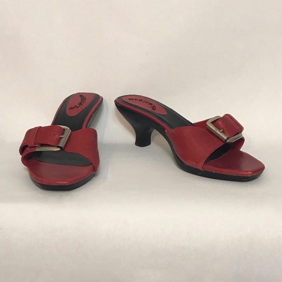 Chico’s Austin Red Heels Size 8 - Picture 5 of 7